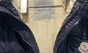 Moncler Used Moncler Grafton hooded down jacket navy blue - 1105251351