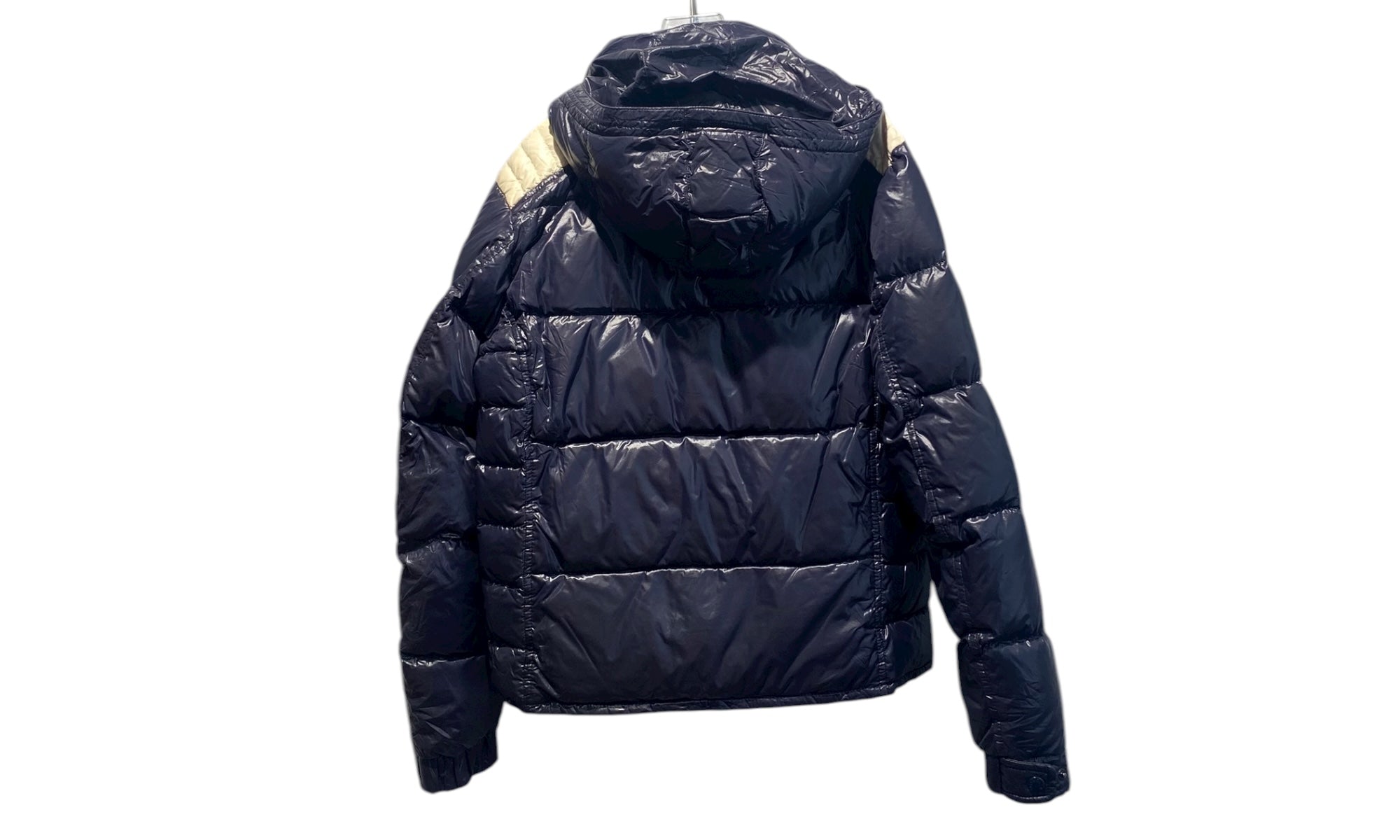 Moncler Used Moncler Grafton hooded down jacket navy blue - 1105251351