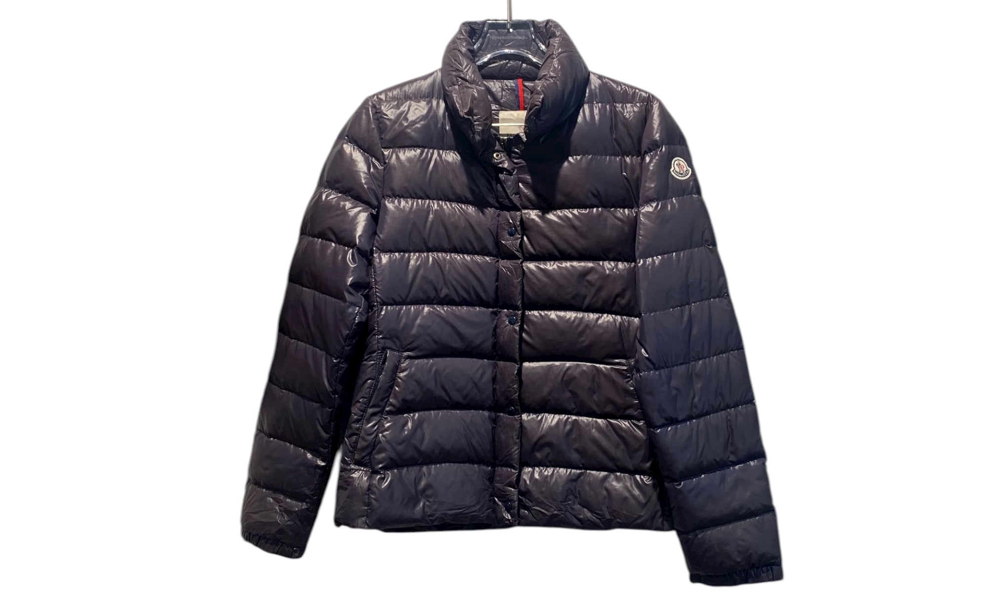Moncler Used Moncler Clairy down jacket dark purple/grey - 1105251351