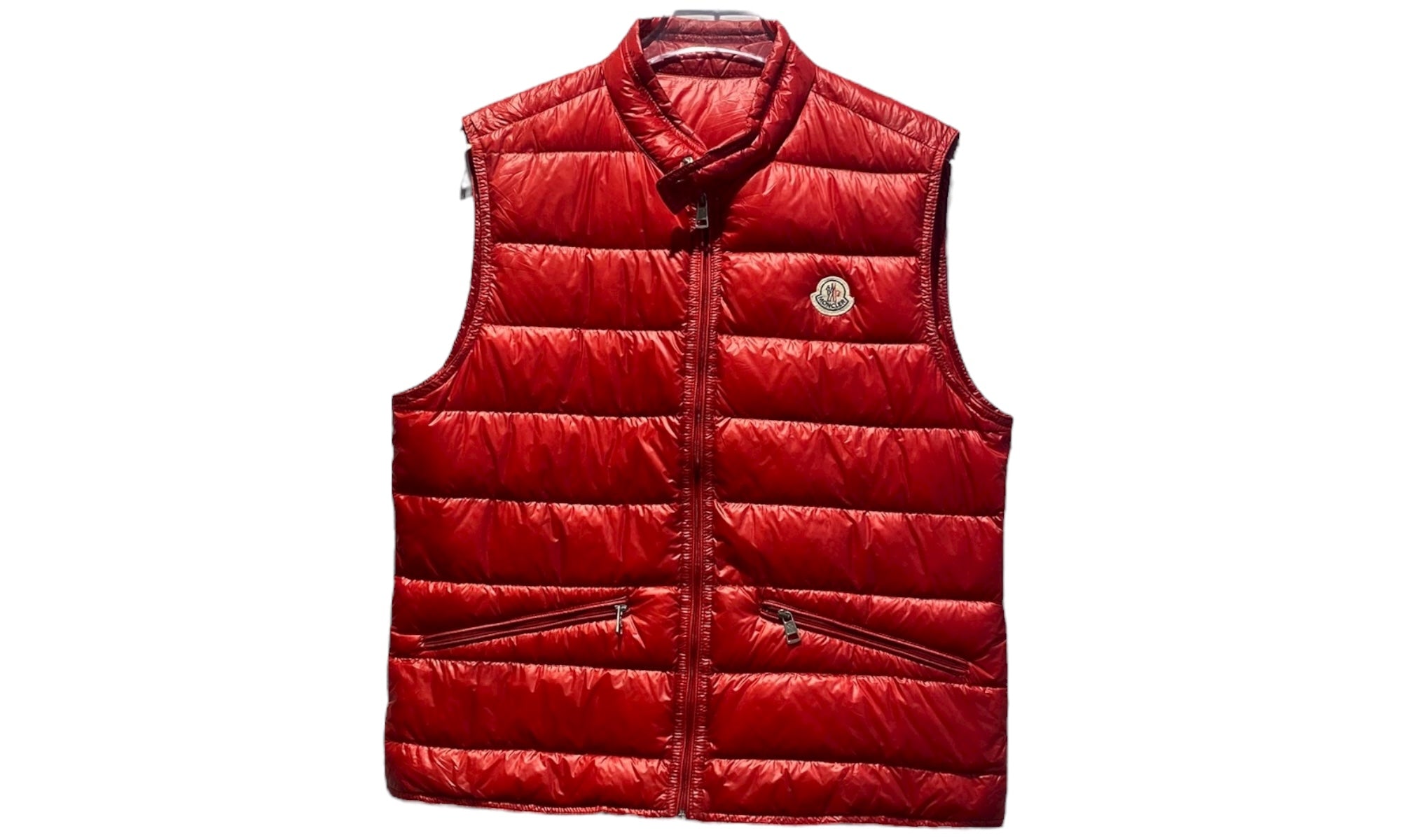 Moncler Used Moncler Gui down gilet red - 1105251351