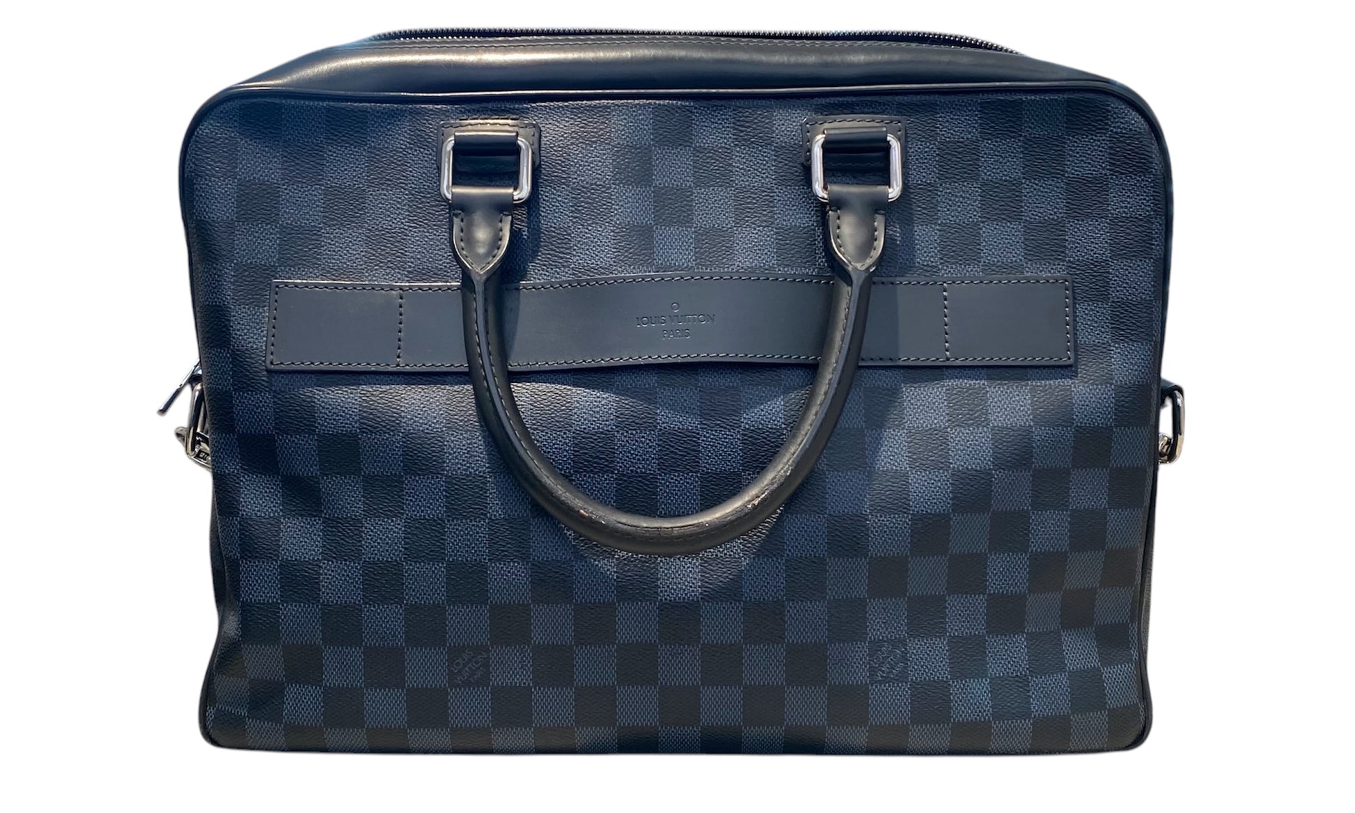 Louis Vuitton Used Louis Vuitton Damier Cobalt Canvas Porte-Documents Business Briefcase Bag - test