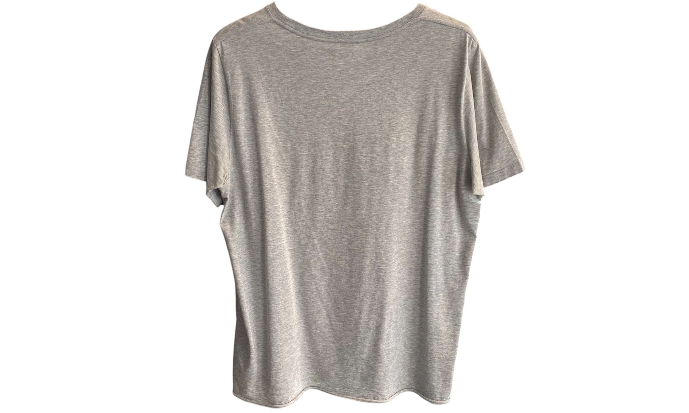 YSL Used Saint Laurent Logo Tee Grey - test