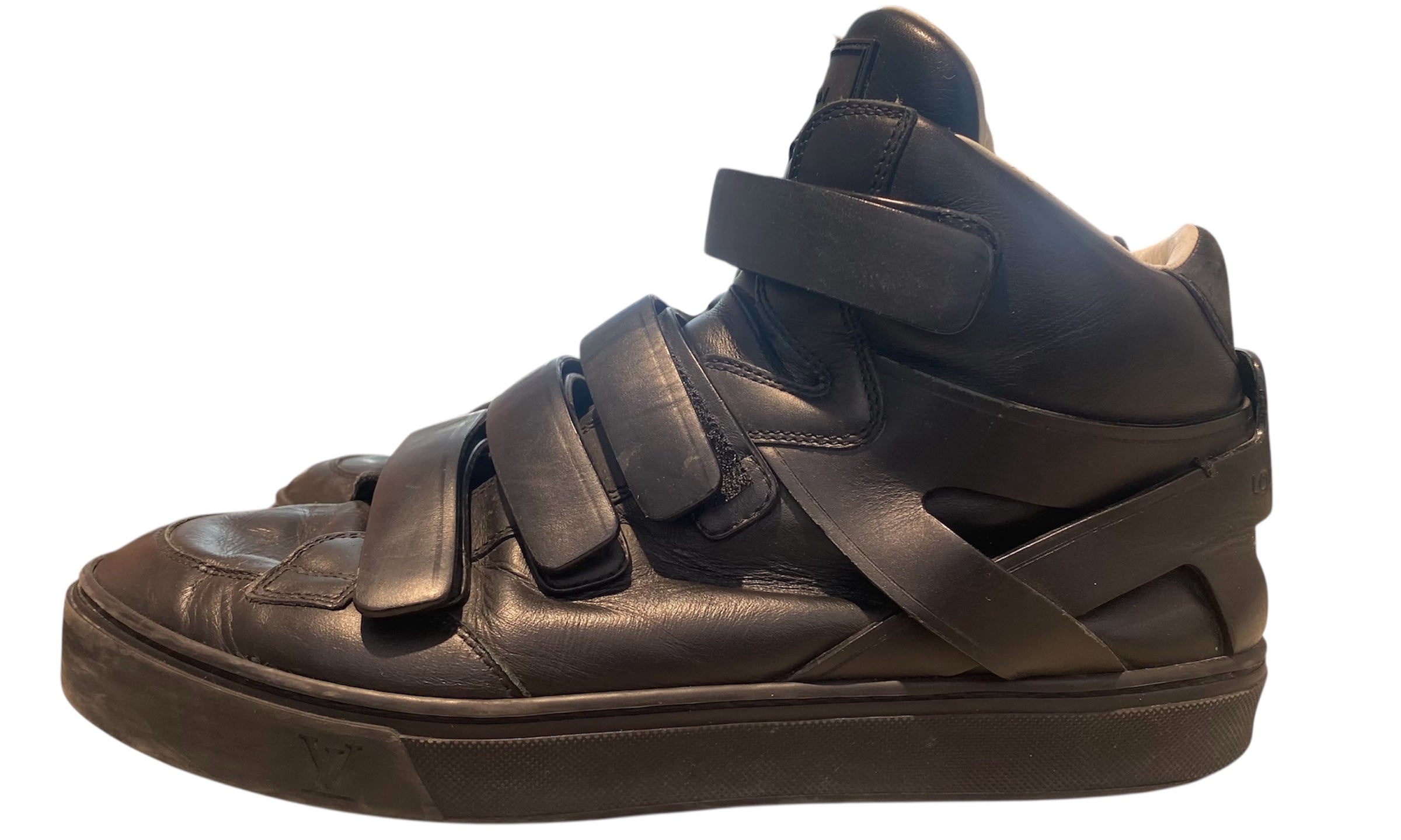 Louis Vuitton Used Louis Vuitton Boxing High Top Triple Black - LV