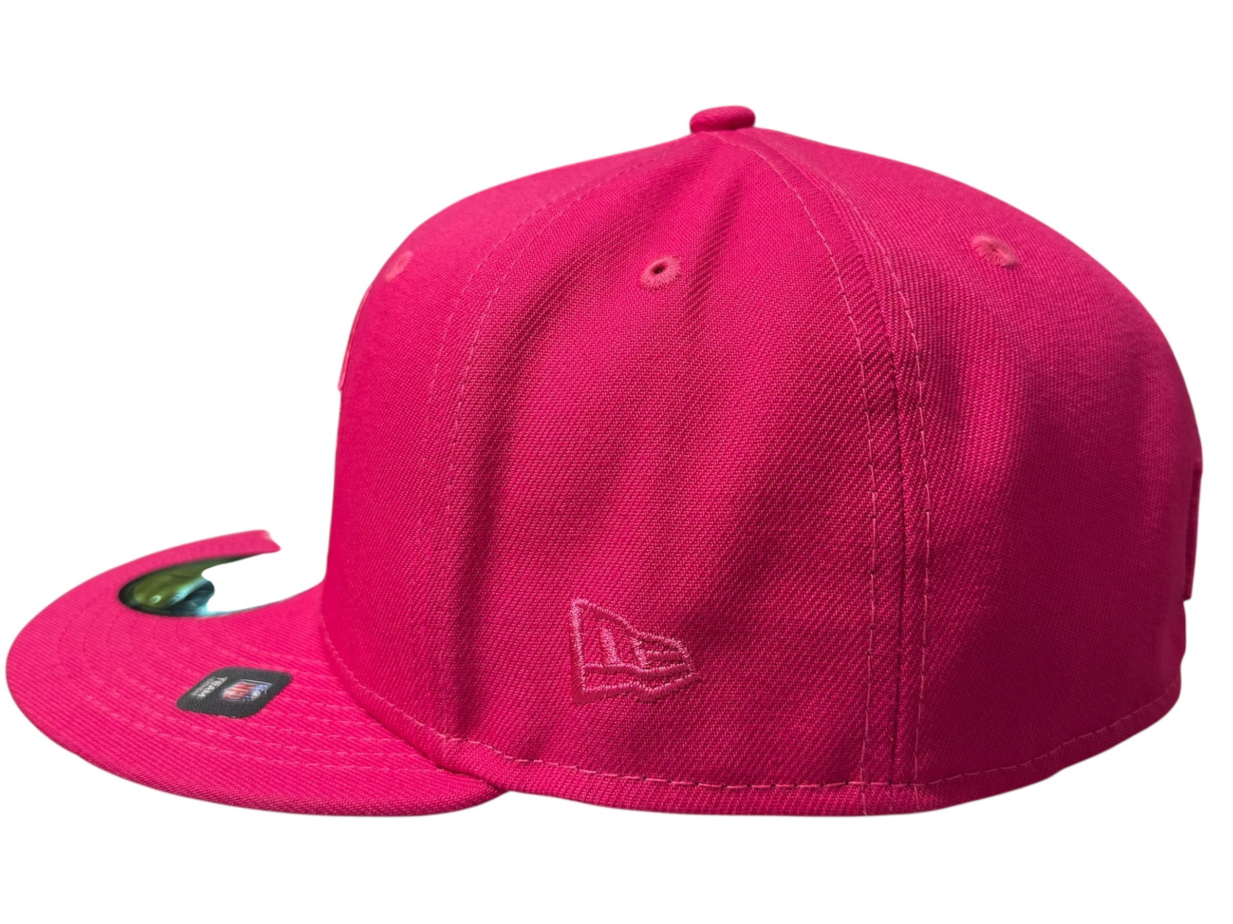 New Era Used Minnesota Vikings fitted hat pink 7 1/4 - 602251228