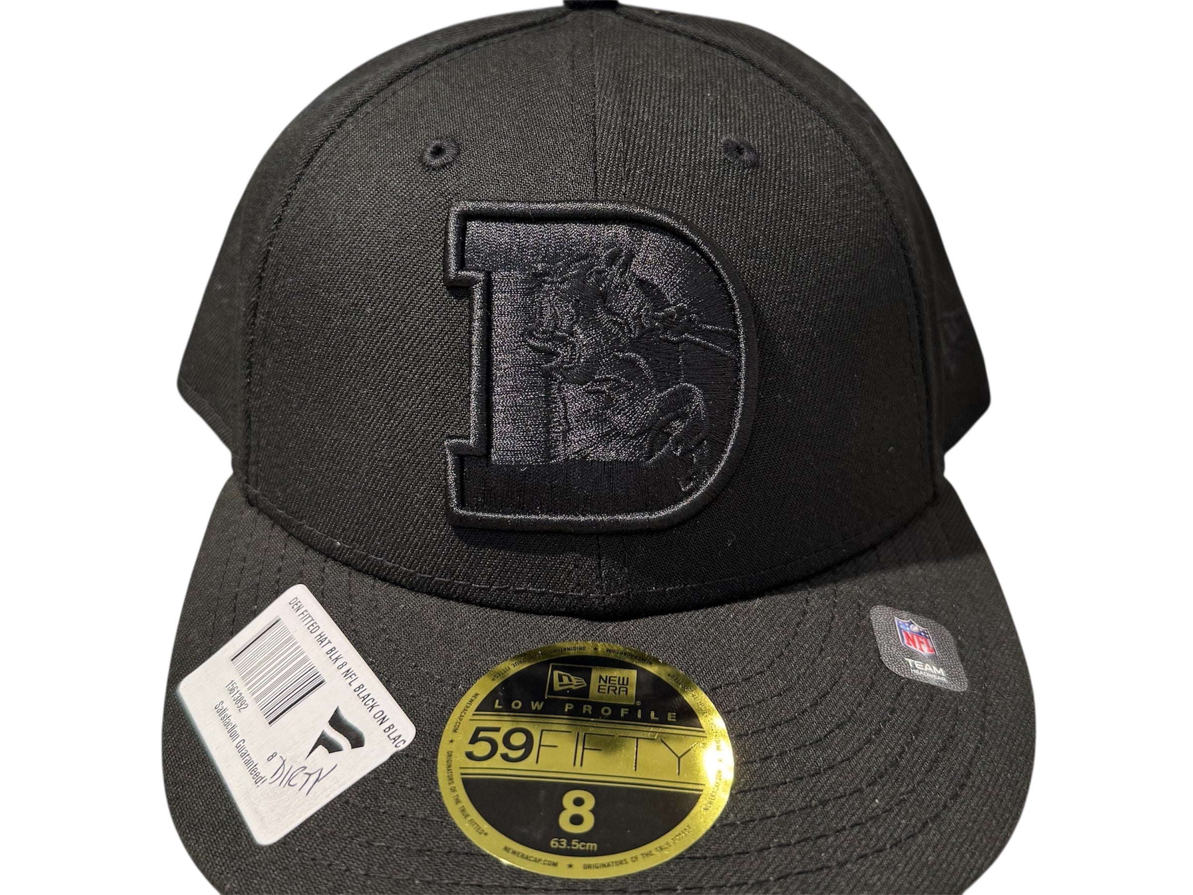 New Era Used Denver Broncos fitted hat Black 8 - 602251228