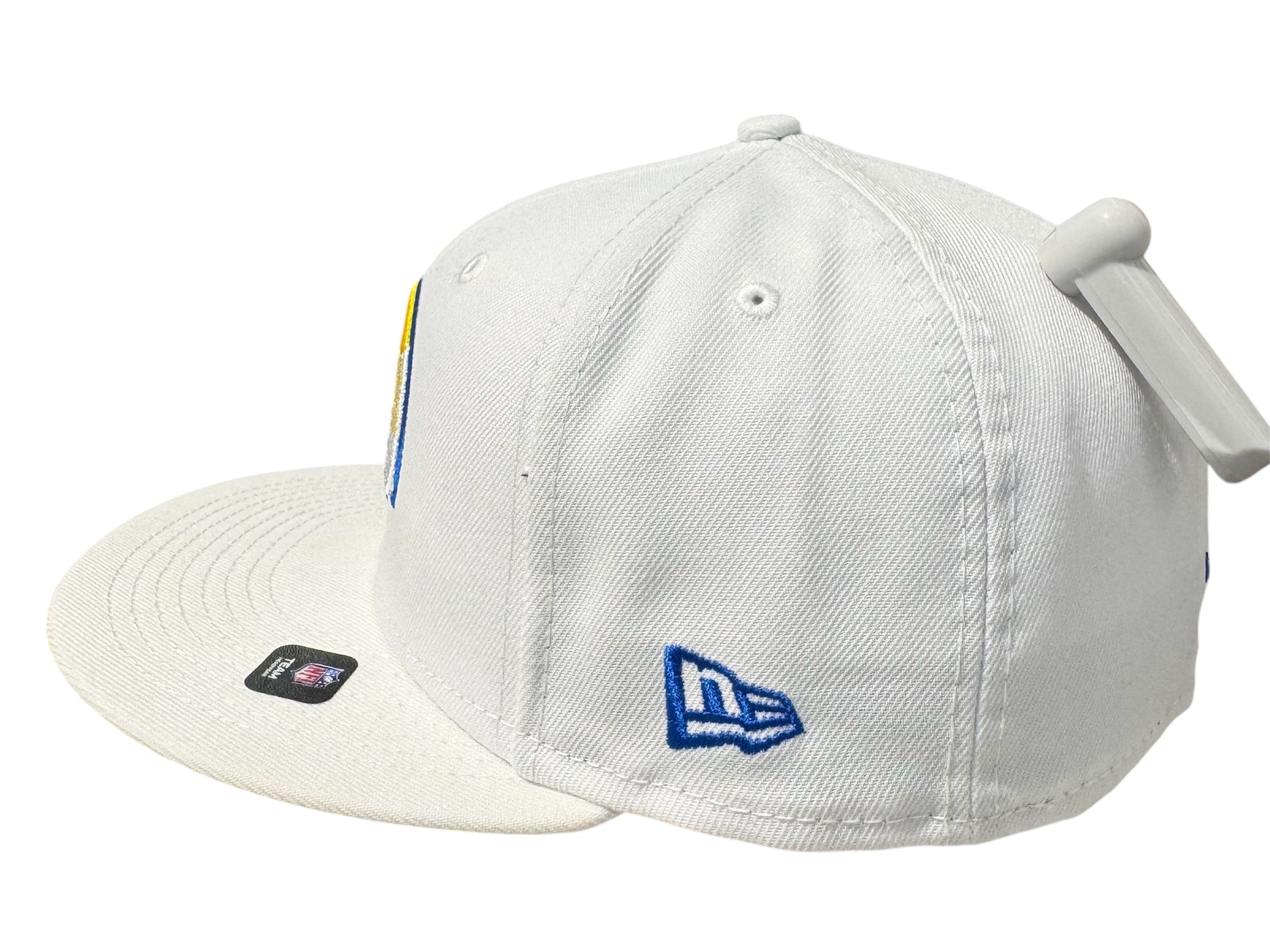 New Era Used Los Angeles Rams fitted hat white 7 3/8 - 602251228