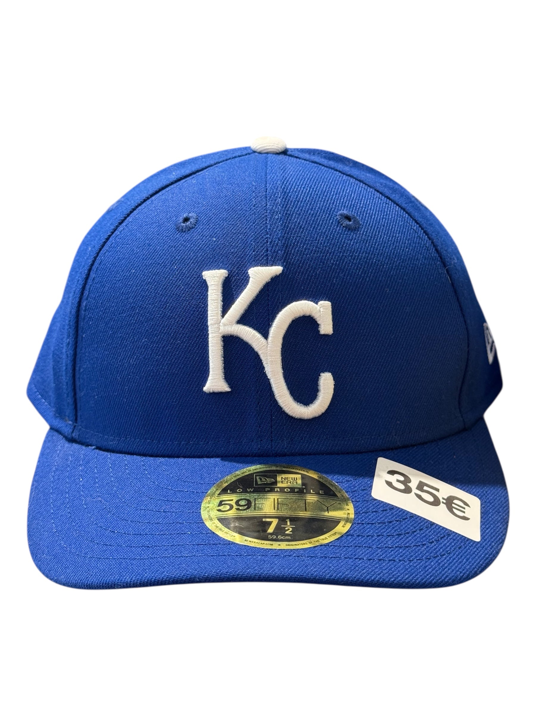 New Era Used Kansas City Fitted Cap Blue - test