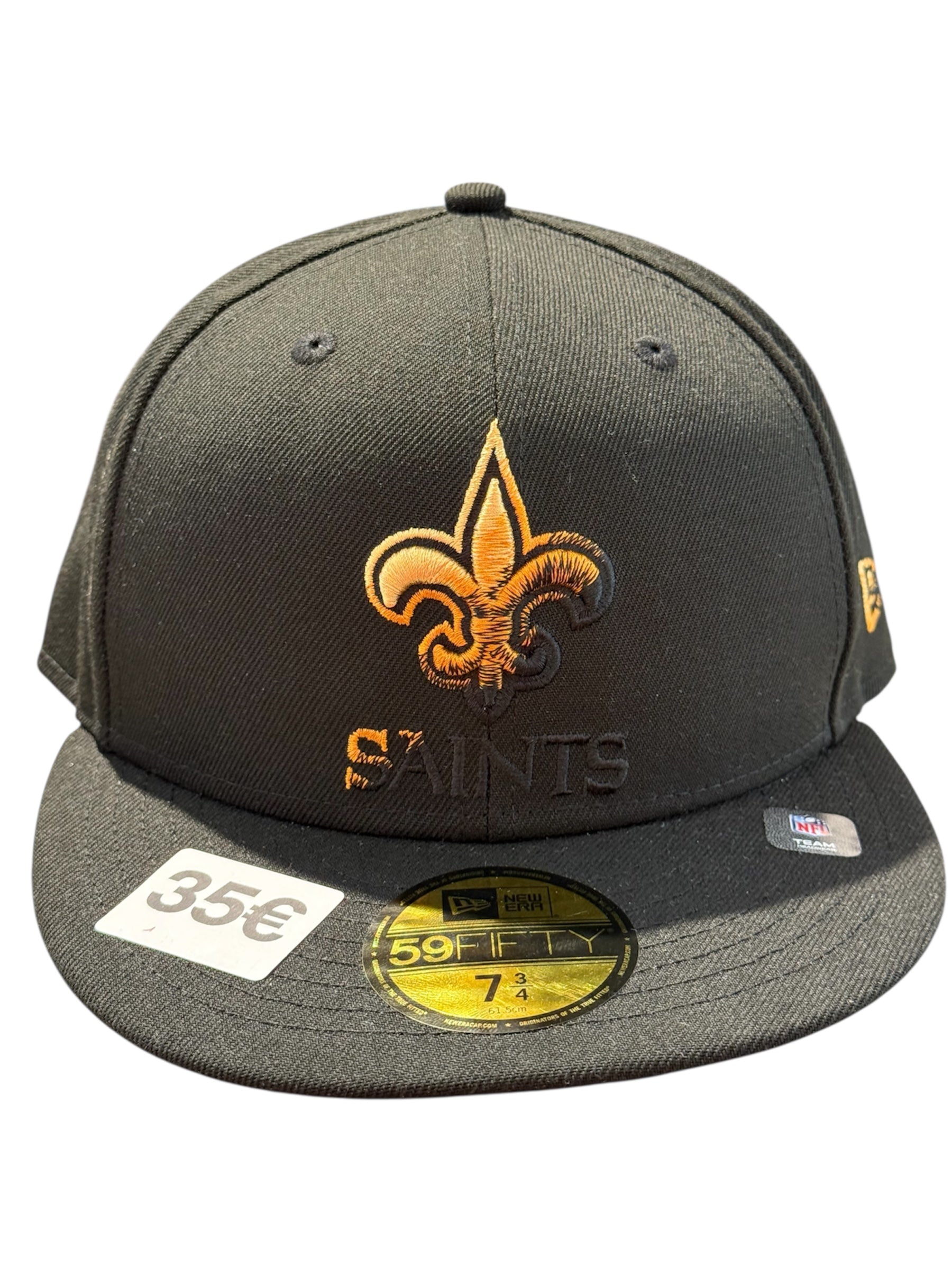 New Era Used New Orleans Saints Fitted Cap Black - test