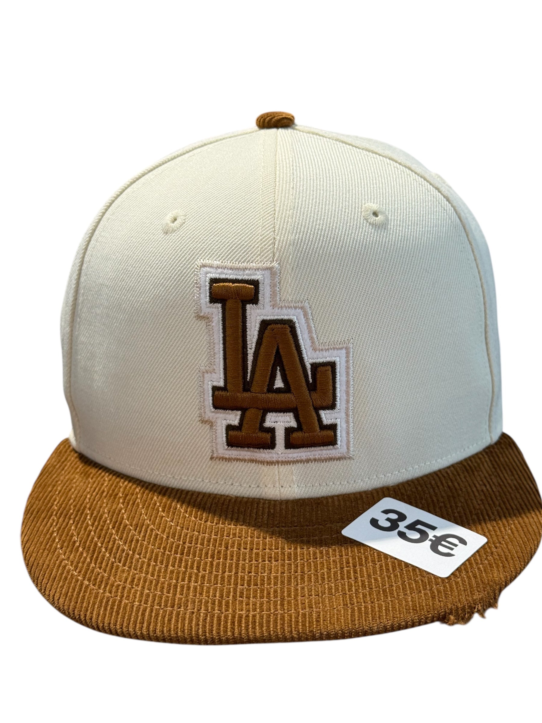 New Era Used Los Angeles Dodgers Fitted Cap Corduroy - test
