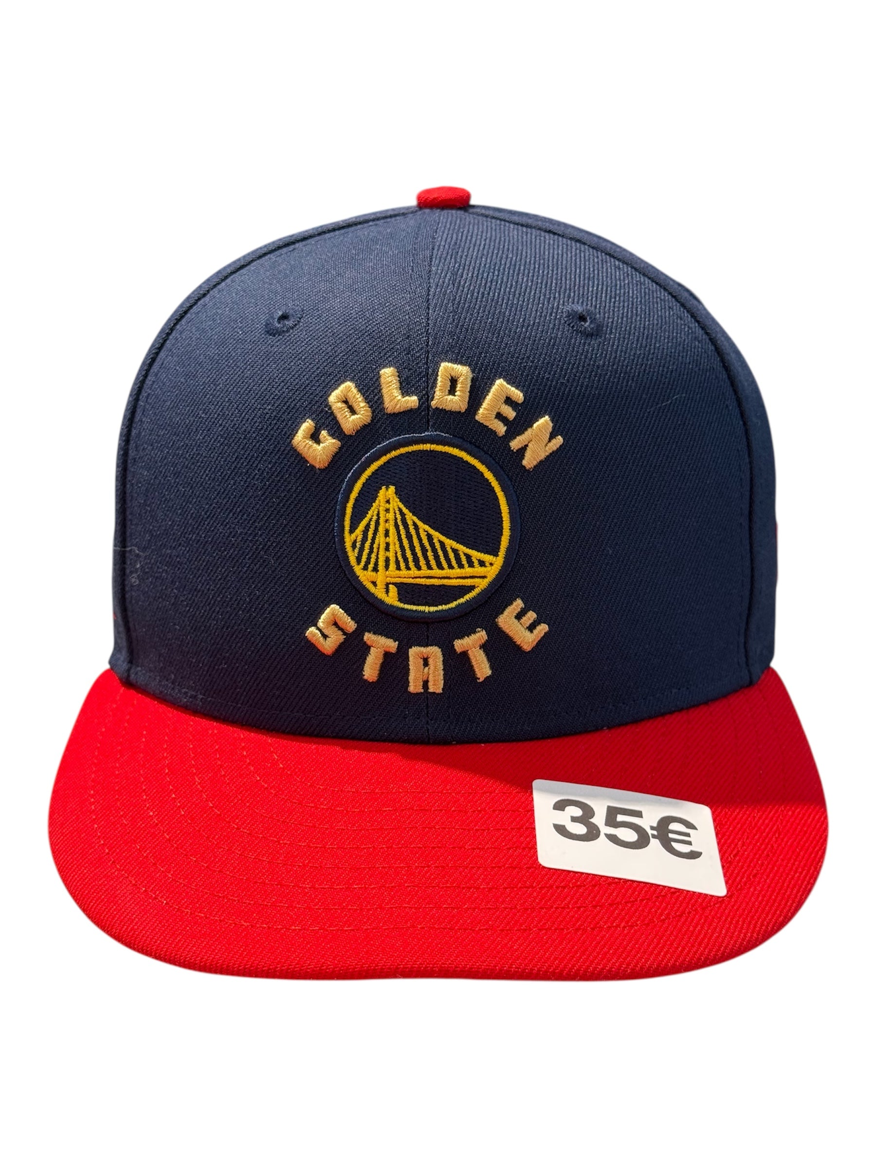 New Era Used Golden State Warriors Fitted Cap Red Navy - test