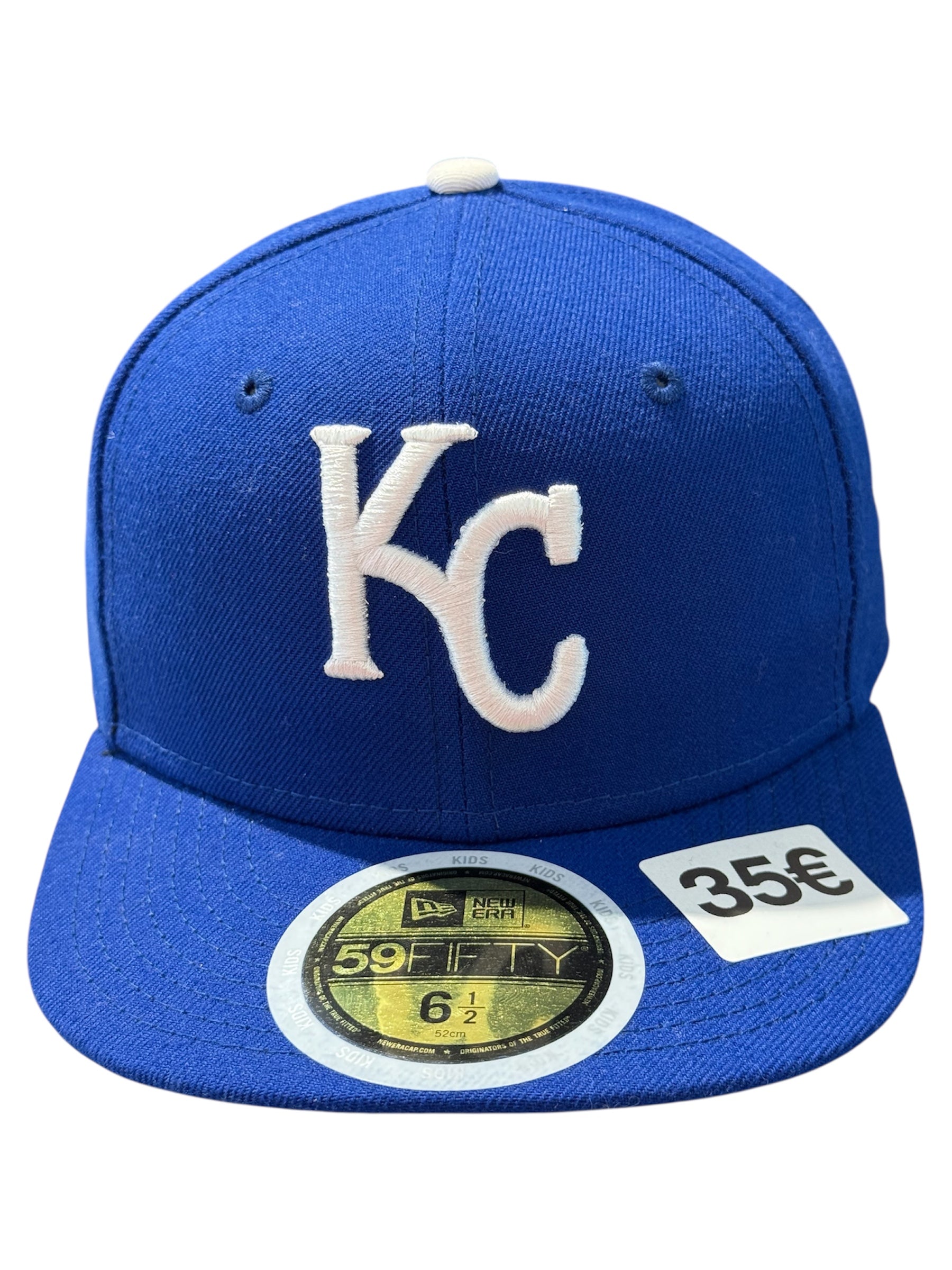 New Era Used Kansas City Fitted Cap Blue - test