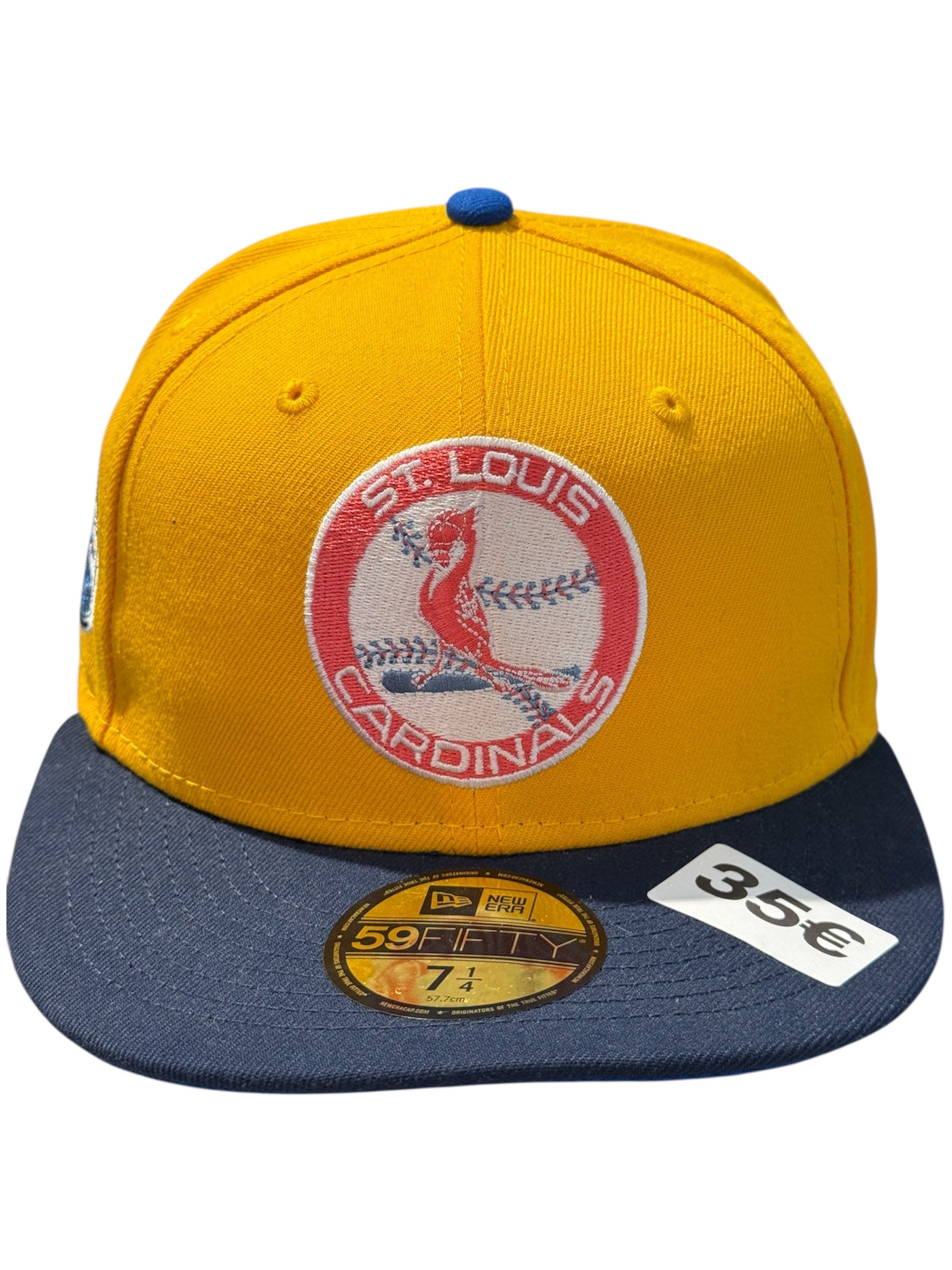 New Era Used St Louis Cardinals Fitted Cap Yellow - test