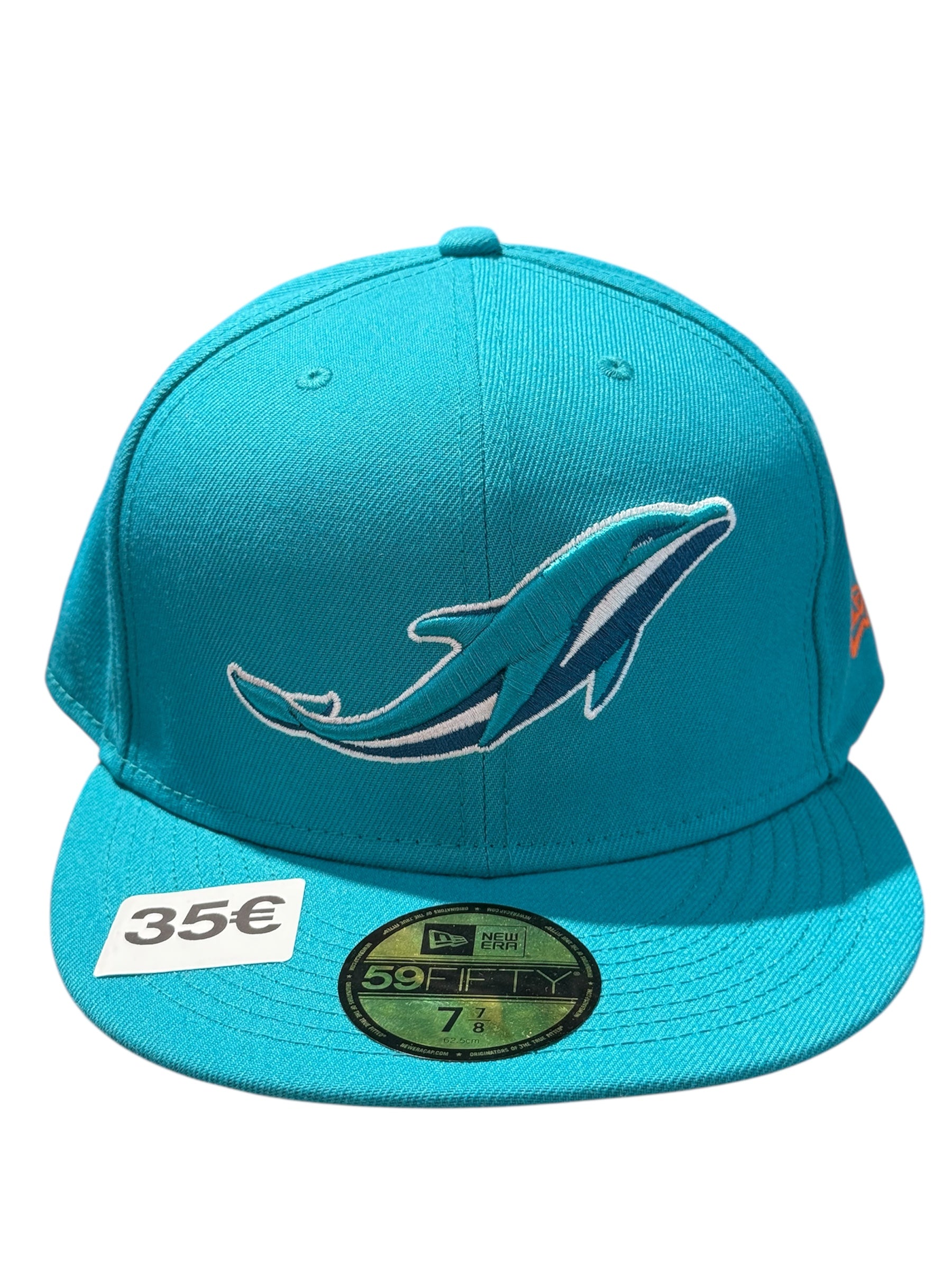New Era Used Miami Dolphins Fitted Cap Turquoise - test