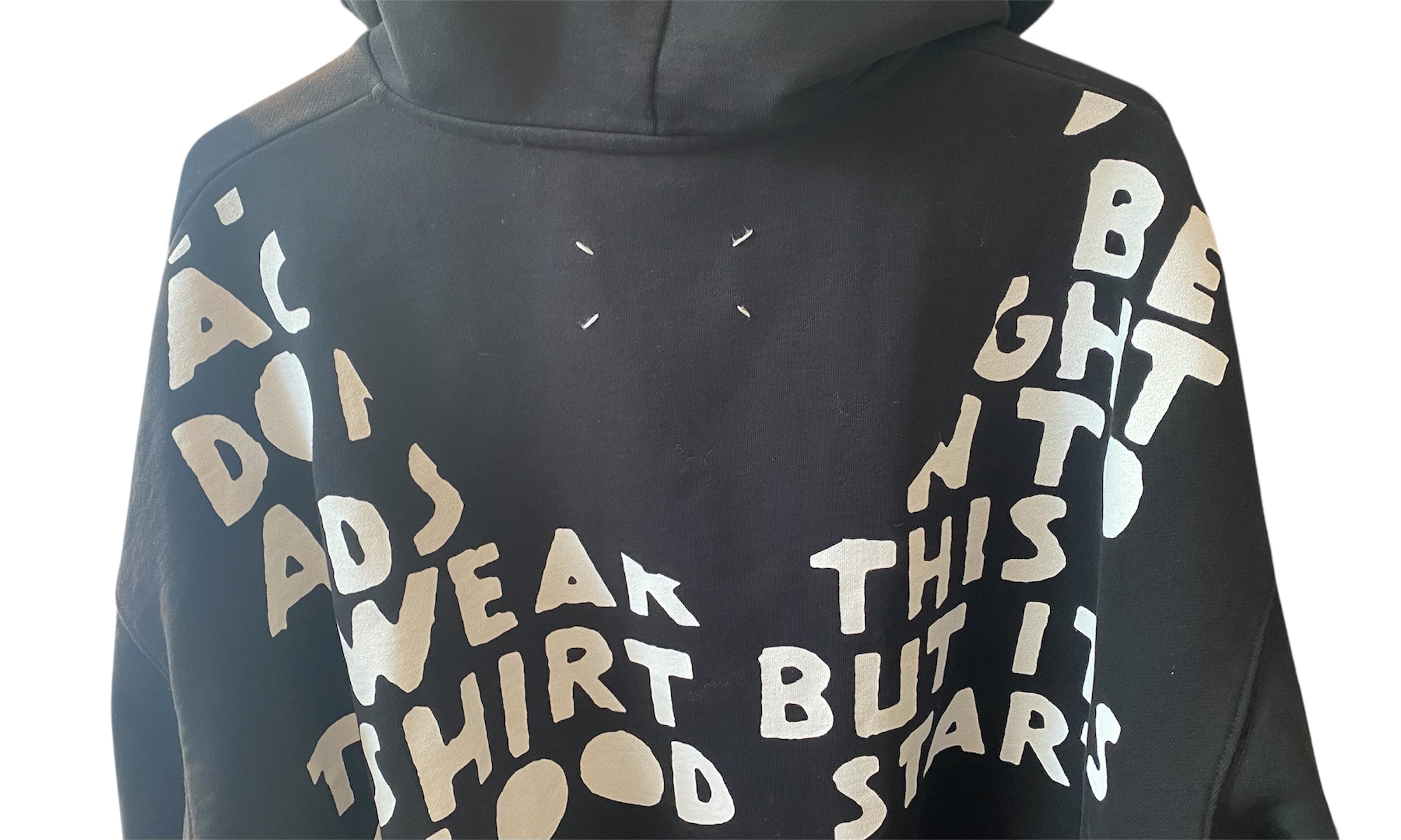 nike Used Maison Margiela Aids Charity Hoodie Black - MM1