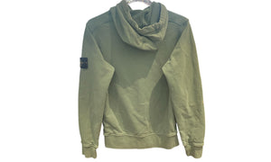 nike Used Stone Island Compass Badge Cotton Hoodie Green - 614251232