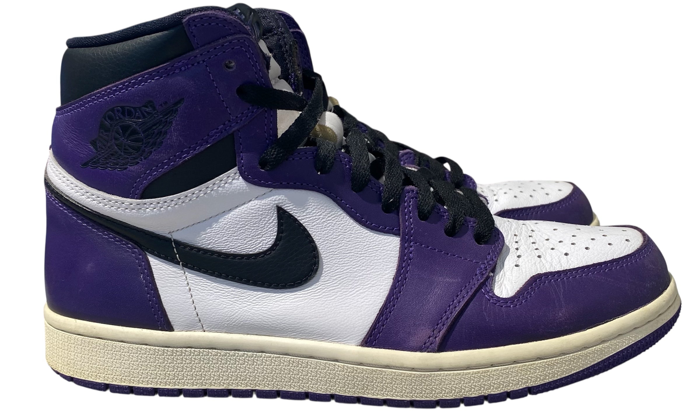 Air Jordan Used Jordan 1 Retro High Court Purple White - 017687826915