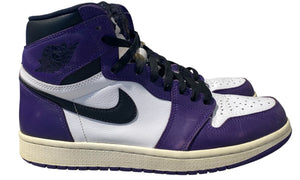Air Jordan Used Jordan 1 Retro High Court Purple White - 017687826915