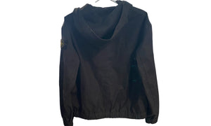Stone Island Used Stone Island Supima Cotton Canvas Hooded Jacket in Black - STISLAND