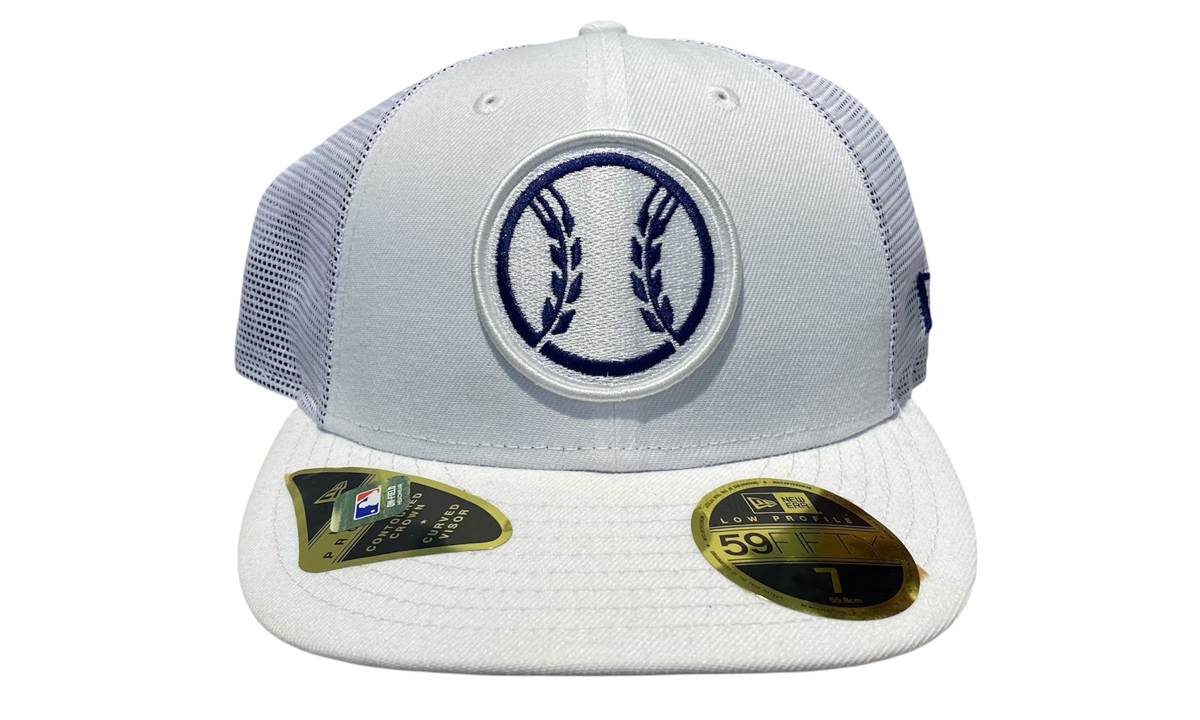 New Era Used Milwaukee Brewers Fitted Cap White - test
