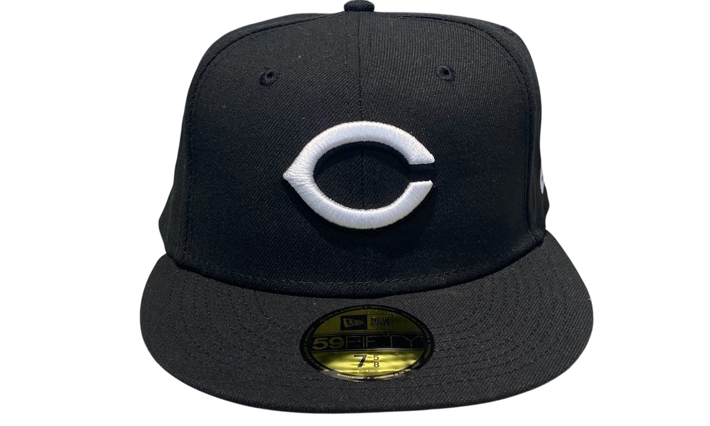 New Era Used Cincinnati Reds Fitted Cap Black - test