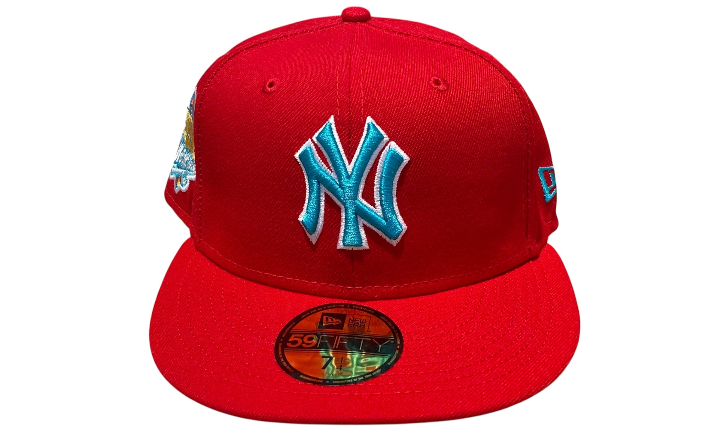 New Era Used New York Yankees Fitted Cap Red  - test