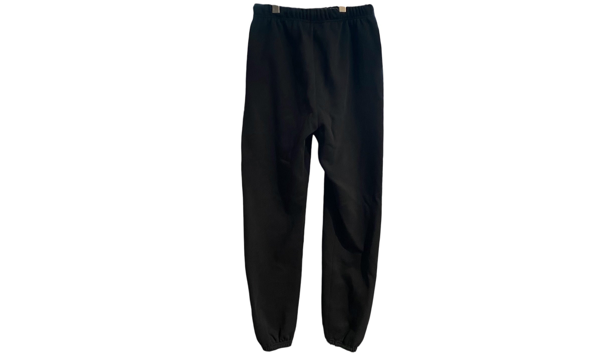 nike Used Fear of God Essentials Cream Drawstring Sweatpant Jet Black - test