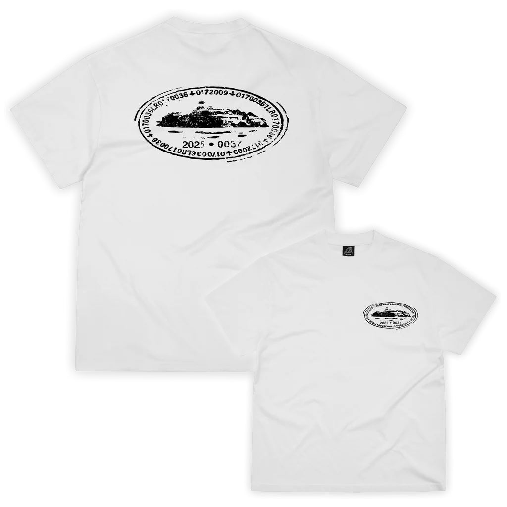 nike Used Corteiz Island Stamp Tee White - test