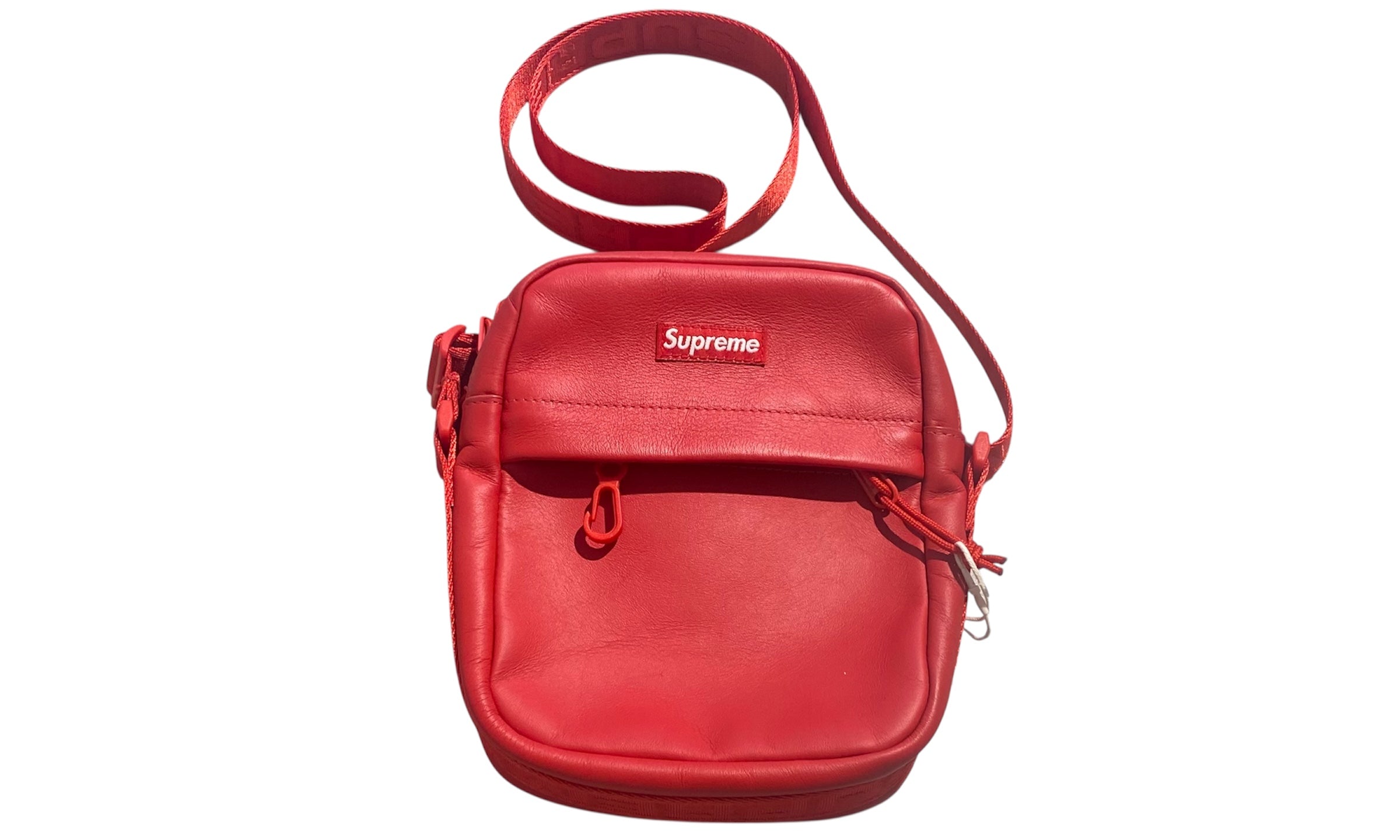 Supreme Used Supreme Red leather shoulder bad FW23 - 715252023
