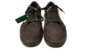 nike Used Off White Vulcanized Canvas Low Top Sneaker Black - test