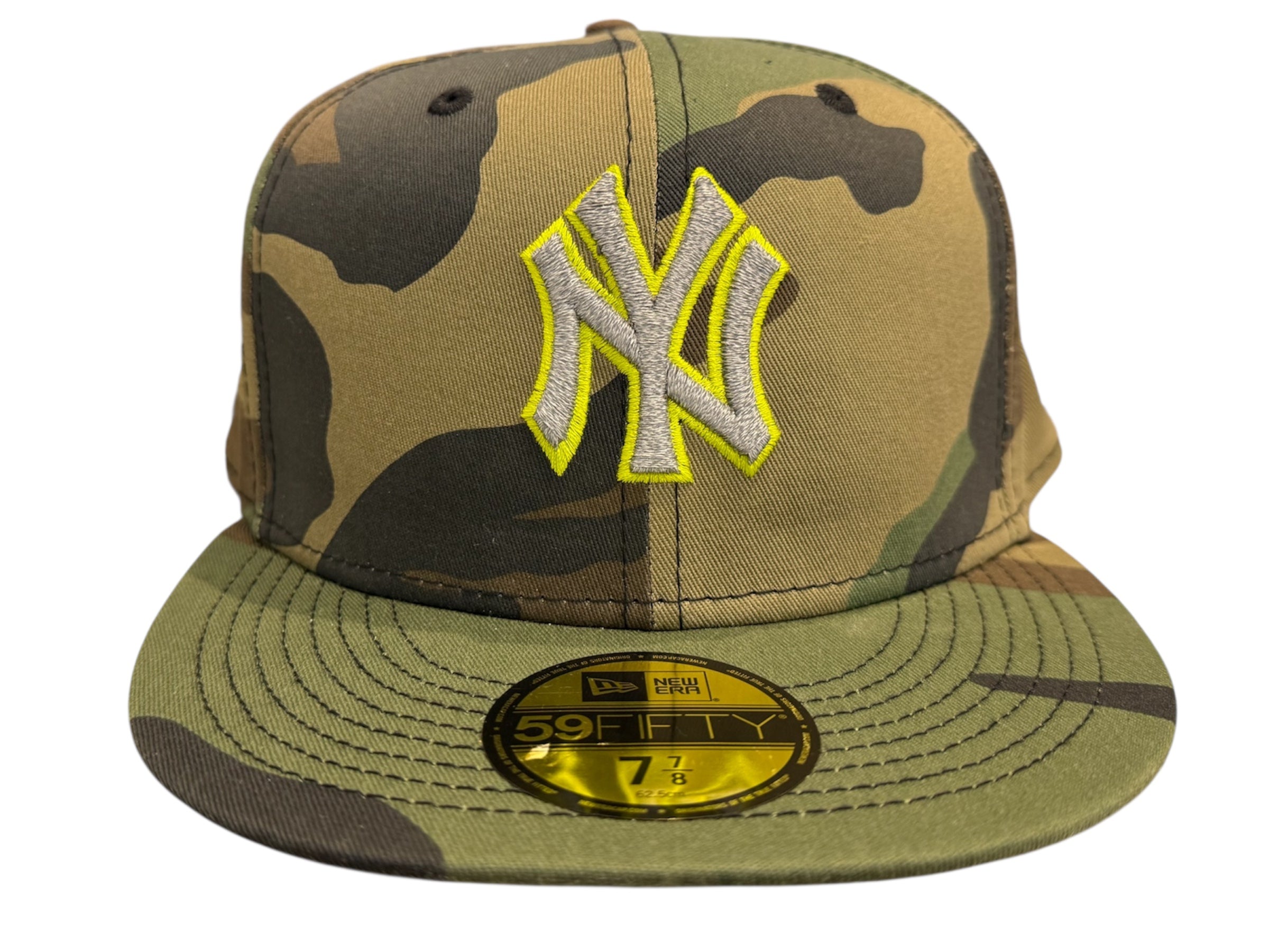 New Era Used New York Yankees Fitted Cap Camo - test