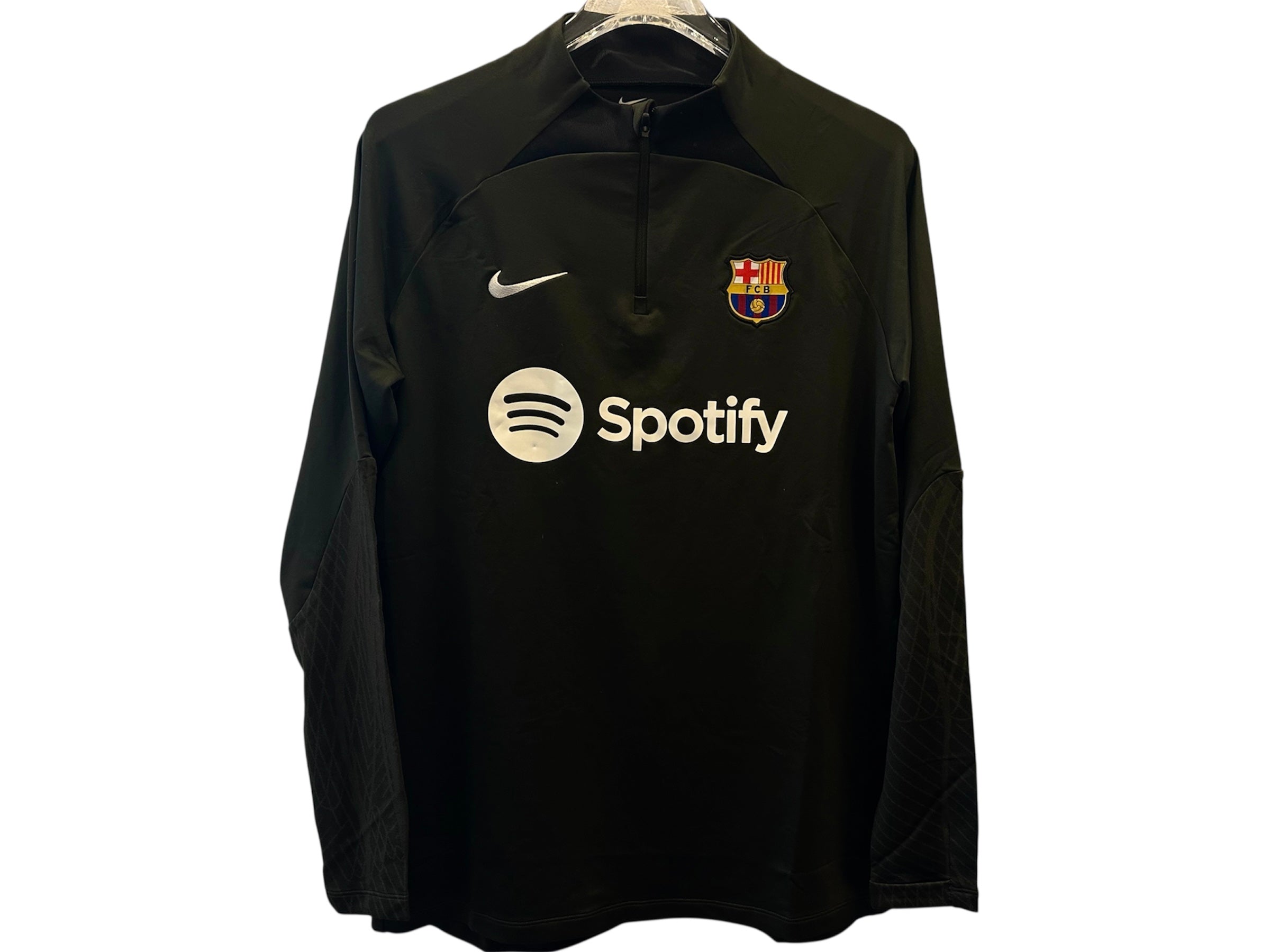 Nike Used Fc Barcelona Training Top Dri-Fit Olive - test