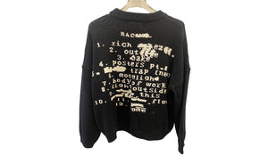 Racerworldwide  Used Racerworldwide Aphex Twin Black and White Sweater Knitted - 801251617