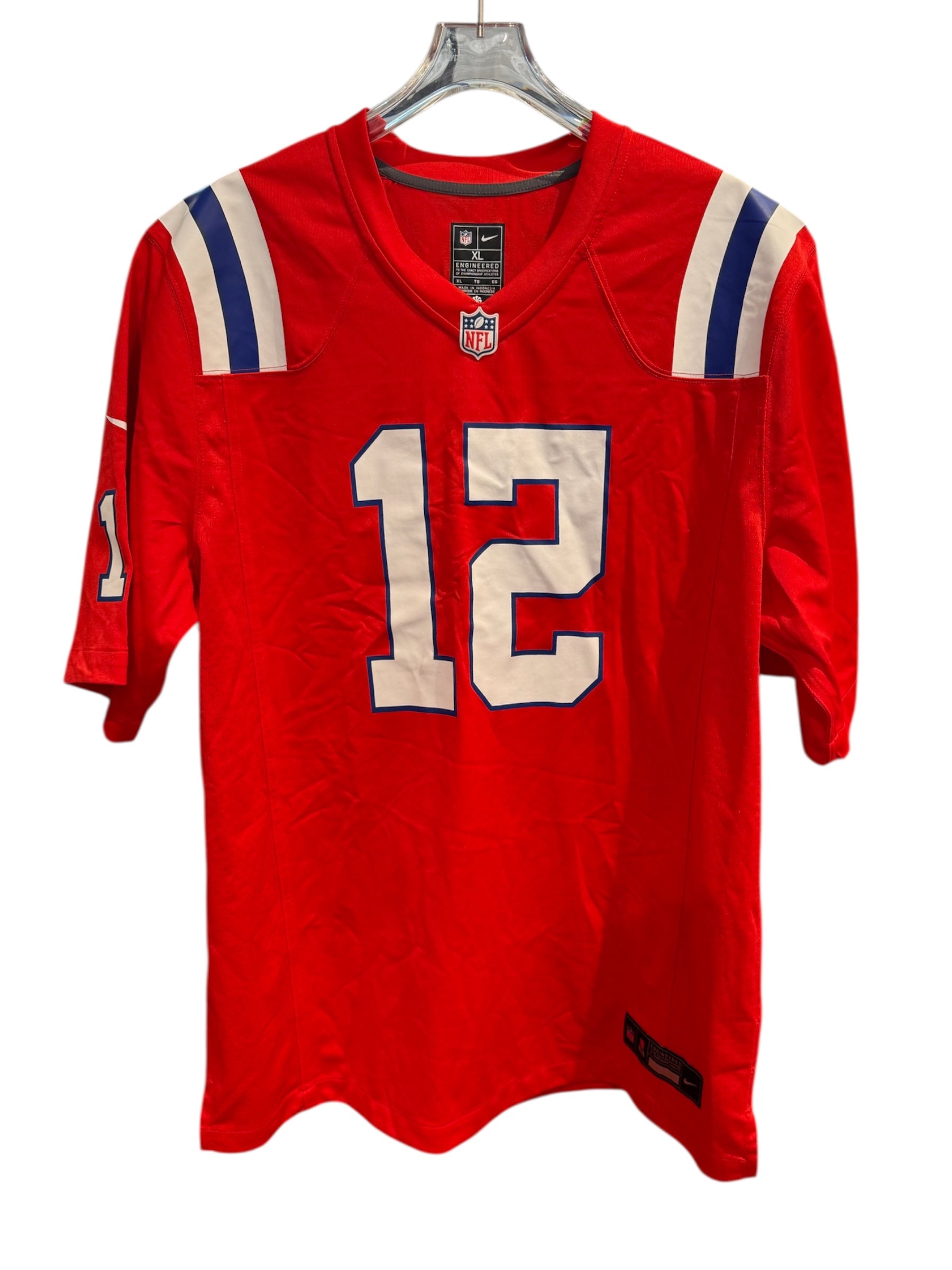 nike Used Tom Brady #12 Jersey Red - 1015251319