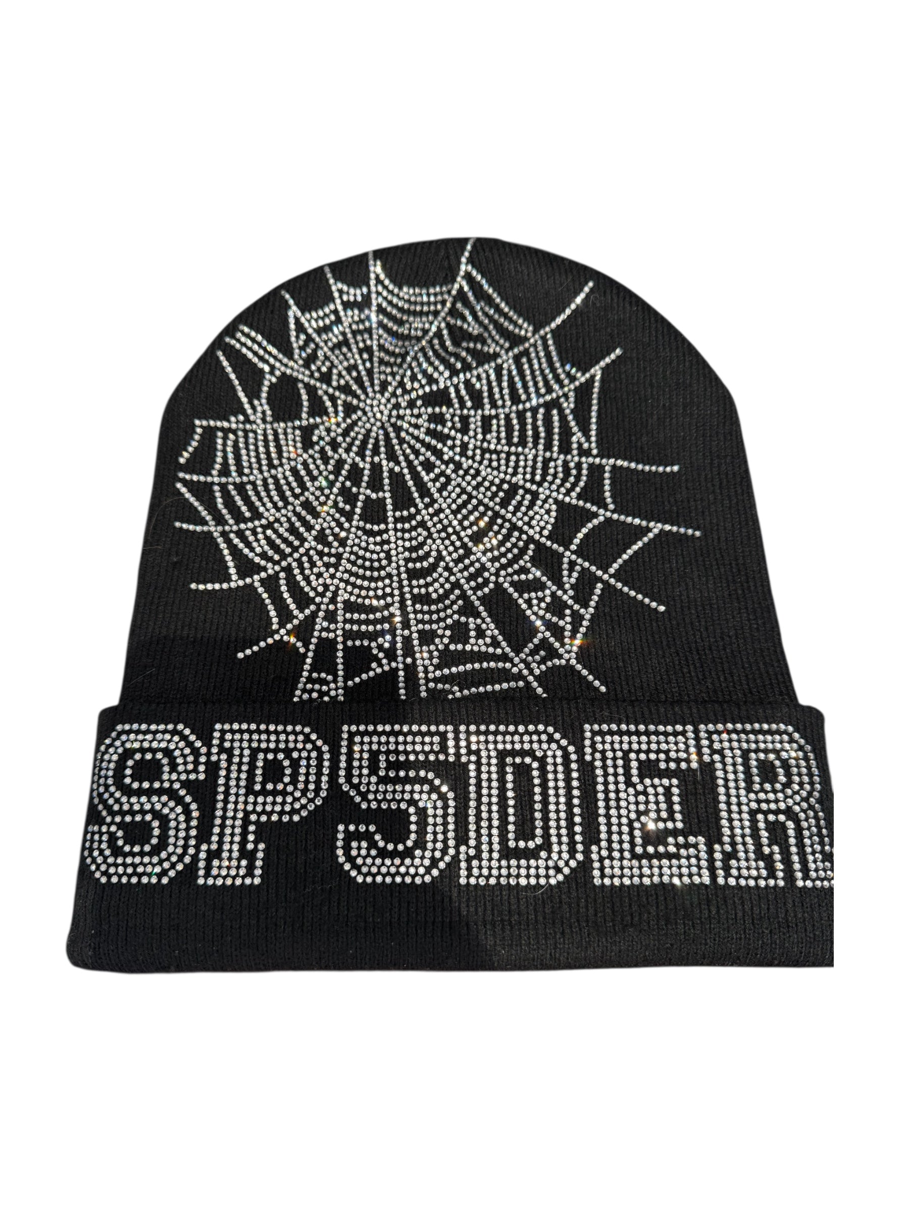 Sp 5 Der Used Sp5der Web Beanie Black - SP5D-SPWEBB-BLACK