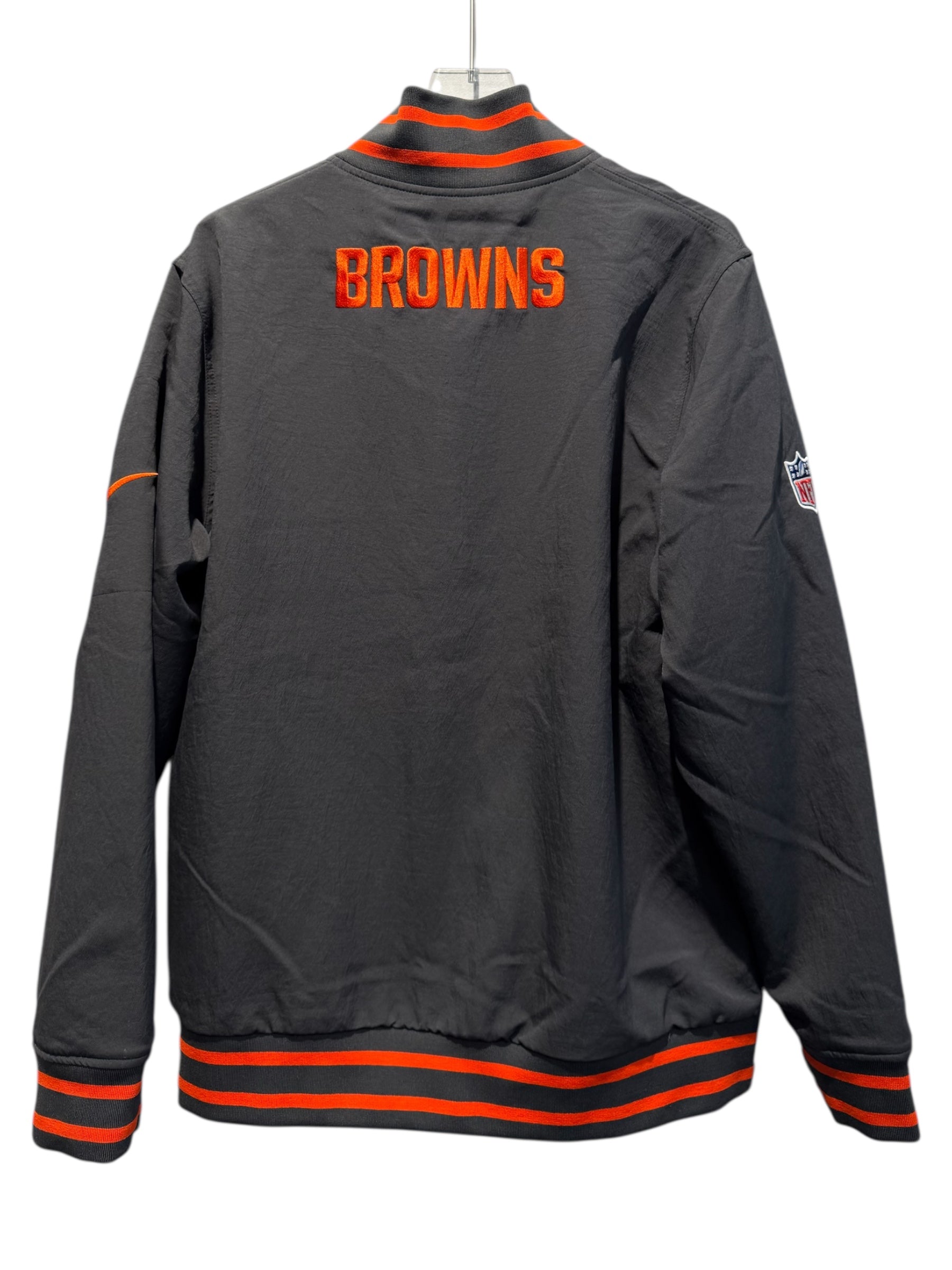 Nike Used Cleveland Browns Varsity Jacket - 015d-03az-1an