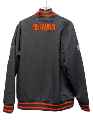 Nike Used Cleveland Browns Varsity Jacket - 015d-03az-1an