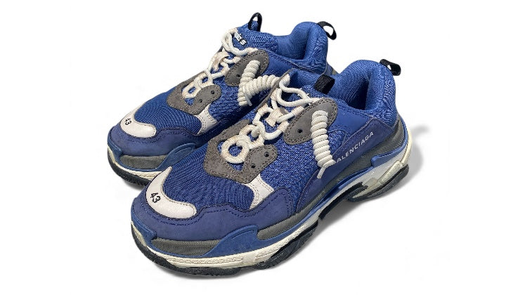 Balenciaga Used Balenciaga Triple S Cool Blue Grey - BALE-TRSCBGXX-GGREY