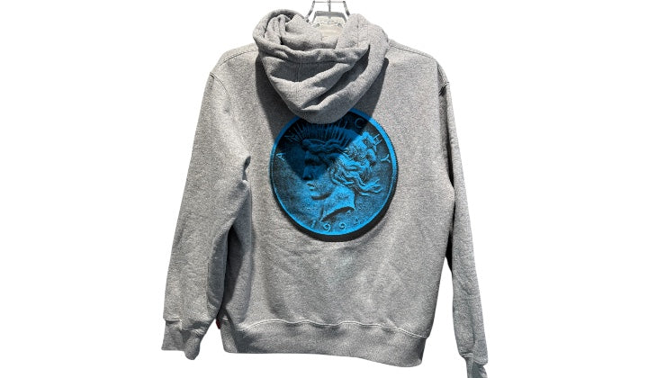 Supreme Used Supreme Anarchy Hooded Sweatshirt Heather Grey - SUPR-SUPREME -MULTI