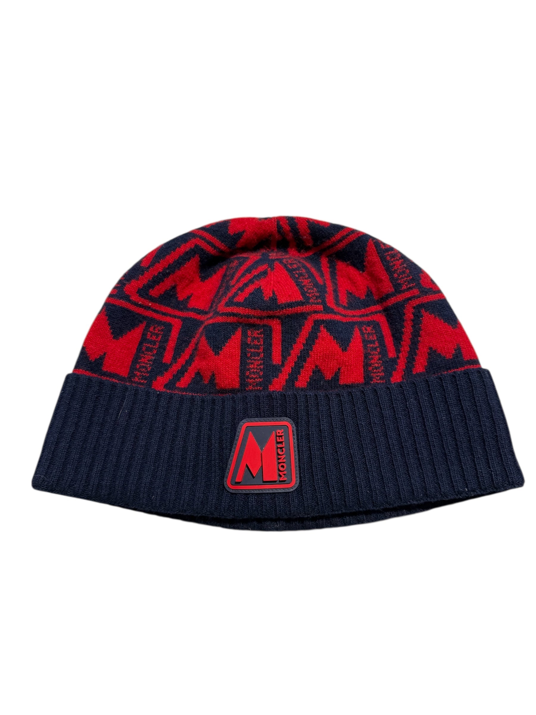 nike Used Moncler Grenoble Beanie Navy Red - test