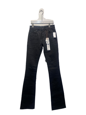 Purple Used Purple Brand Super Stack Flare Raw P072 Black Jeans - PBJ1