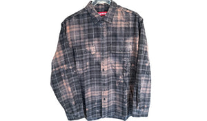 nike Used Supreme The Exorcist Flannel Shirt Black - test