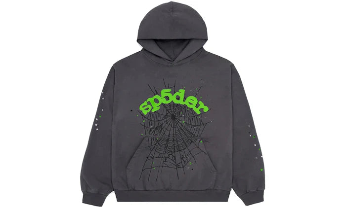 Sp5der Wait Web Hoodie Slate Grey - 001828519514