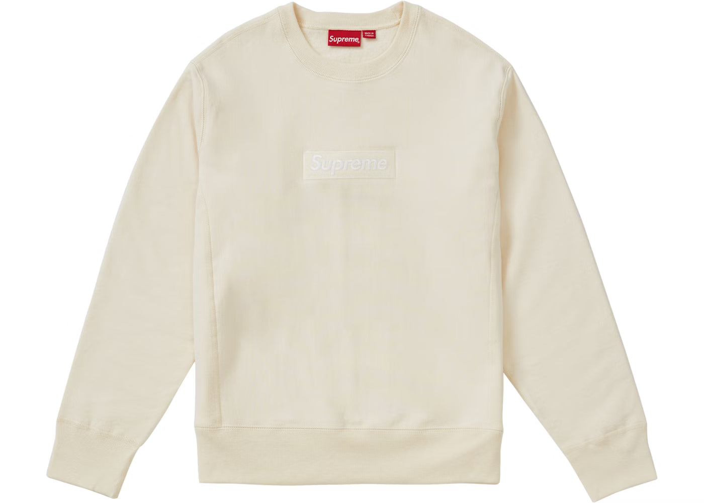 Supreme Box Logo Crewneck Natural