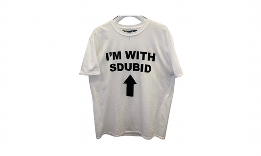 Tommy Cash I'm with sdubid up arrow tee white  - TOMMY6