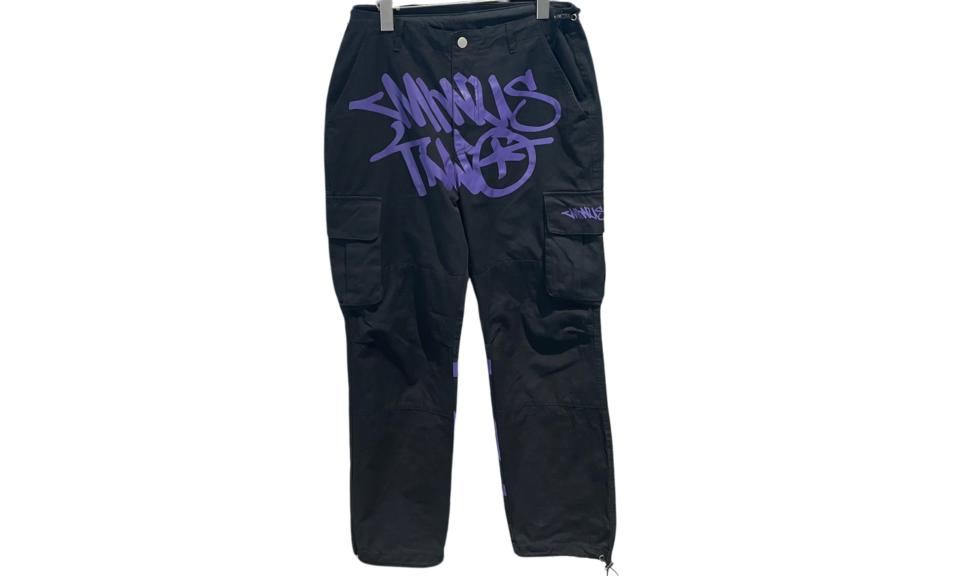 Minus Two Used Minus Two Cargo Pants Black Purple - 1213241749