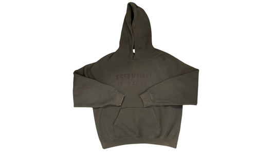 Fear of God Used Fear Of God Essentials Logo Print Hoodie Brown - test