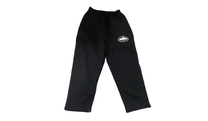 Corteiz Used Corteiz Island Puff Print Open Hem Pant Washed Black  - 310251121