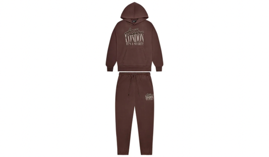 Trapstar Used TrapStar Decoded London Hoodie Brown - 212251712