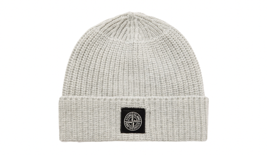 Stone Island Used Stone Island Logo-Appliquéd Ribbed Wool Beanie - 220251836