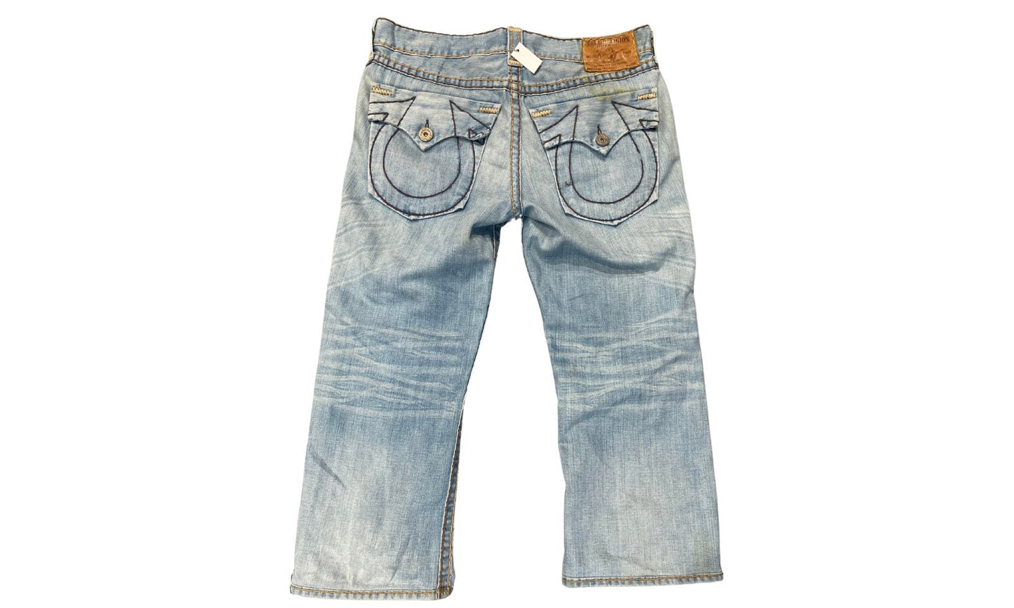 Used True Religion Blue Distressed Jeans